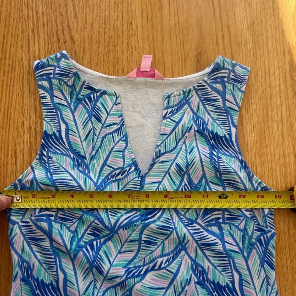 Lilly Pulitzer Harper Shift Dress XXS Bennet Blue Let's Mango French Terry Knit - Picture 8 of 11